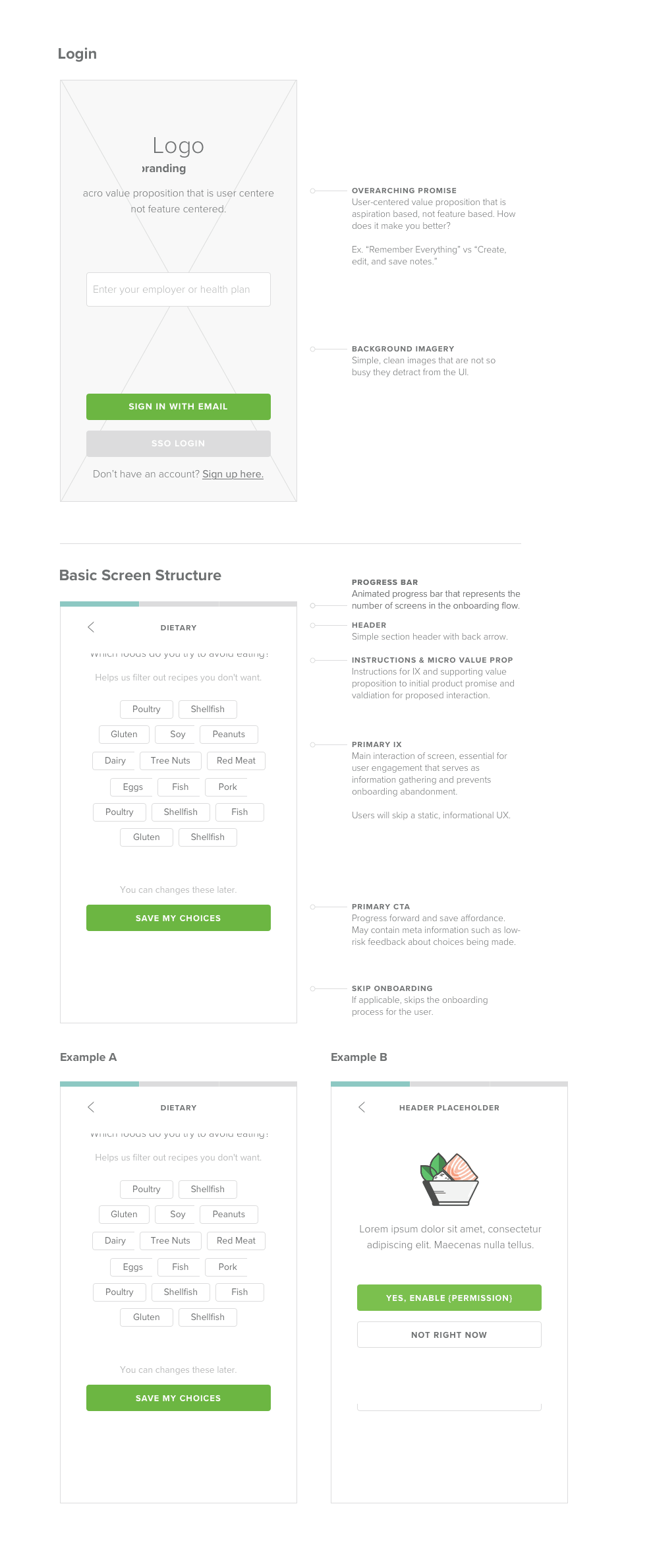 Design of the Zipongo holistic mobile onboarding experience